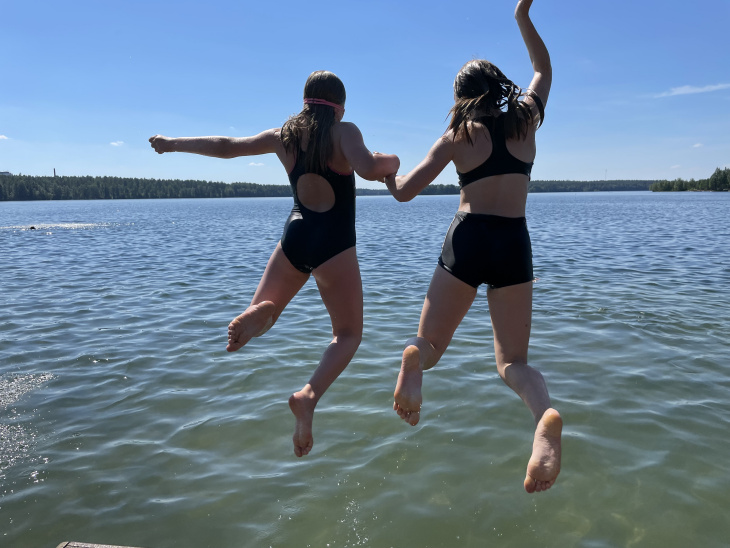 Hyppy veteen Sääksjärvi