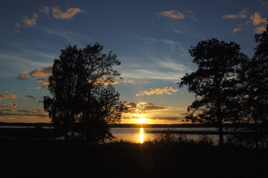 Auringonlasku Tuusulanjärvellä